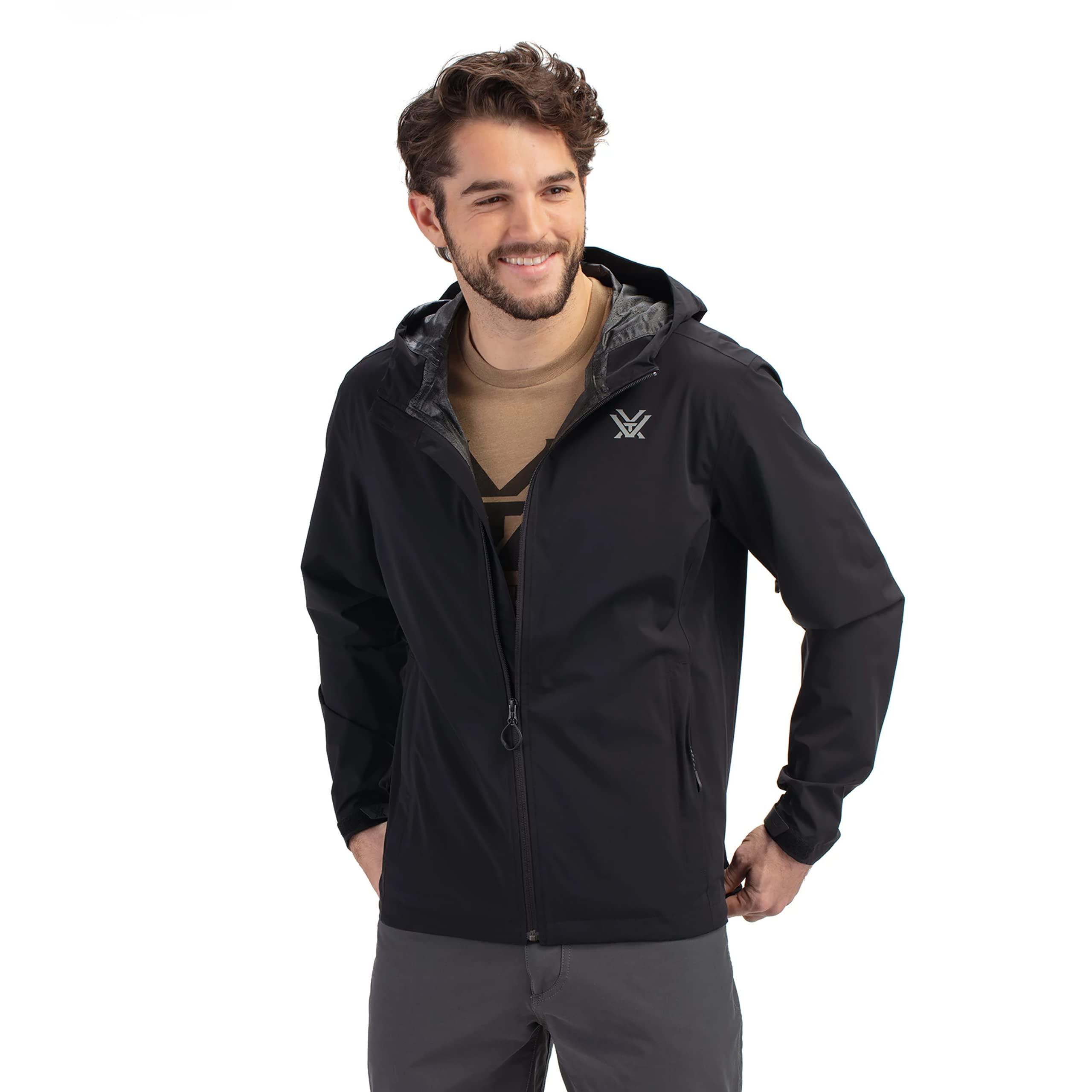Vortex Vortex Optics Men's Cloud Shaker Rain Jackets (Black, Medium)