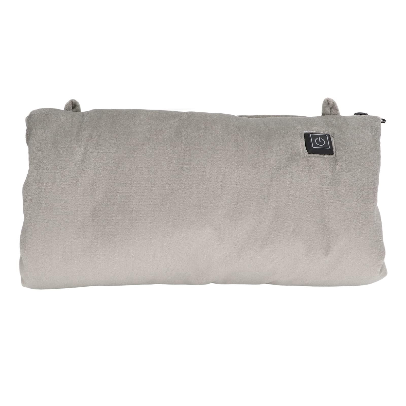MINGZHE MINGZHE Electric Heating Pad Electric Hand Warmer Pouch Portable Foldable USB Rechargeable Crossbody Grey Electric Heated Hand Warmer Cushion Blanket