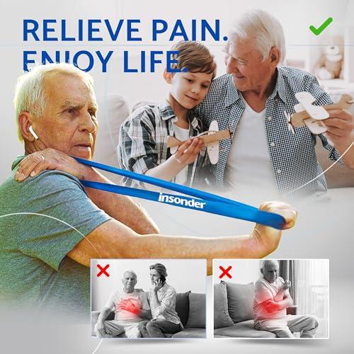 Insonder Insonder Resistance Band Set of 5 - Resistance Bands for Working Out - Exercise Bands Resistance - Workout Bands & Elastic Band - Stretch Bands for Exercise - Fitness Bands, Booty Bands Leg Exercise