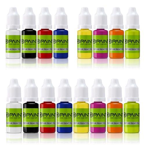 G-Paint G-Paint Golf Club Paint Touch Up, Fill In, Customize or Renovate Your Clubs - 8 Pack of 10ml Bottles. Black, White, Red, Blue, Yellow, Pink, Orange & Green