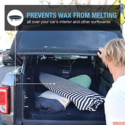 Ho Stevie! Ho Stevie! Surfboard Sock Cover - Light Protective Bag for your Surf Board (Black/White, 10\'6\")