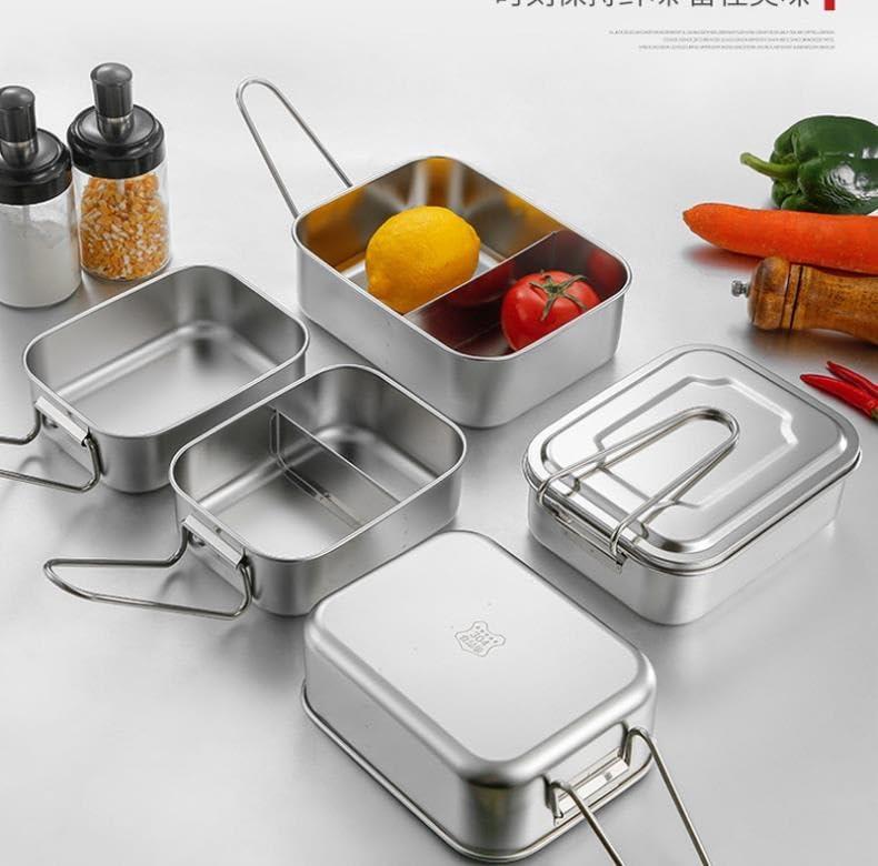 UPFIST UPFIST 1PC Outdoor Portable Lunch Box 1200ML 304 Stainless Steel Lunch Box (Size : 1 1200ML)