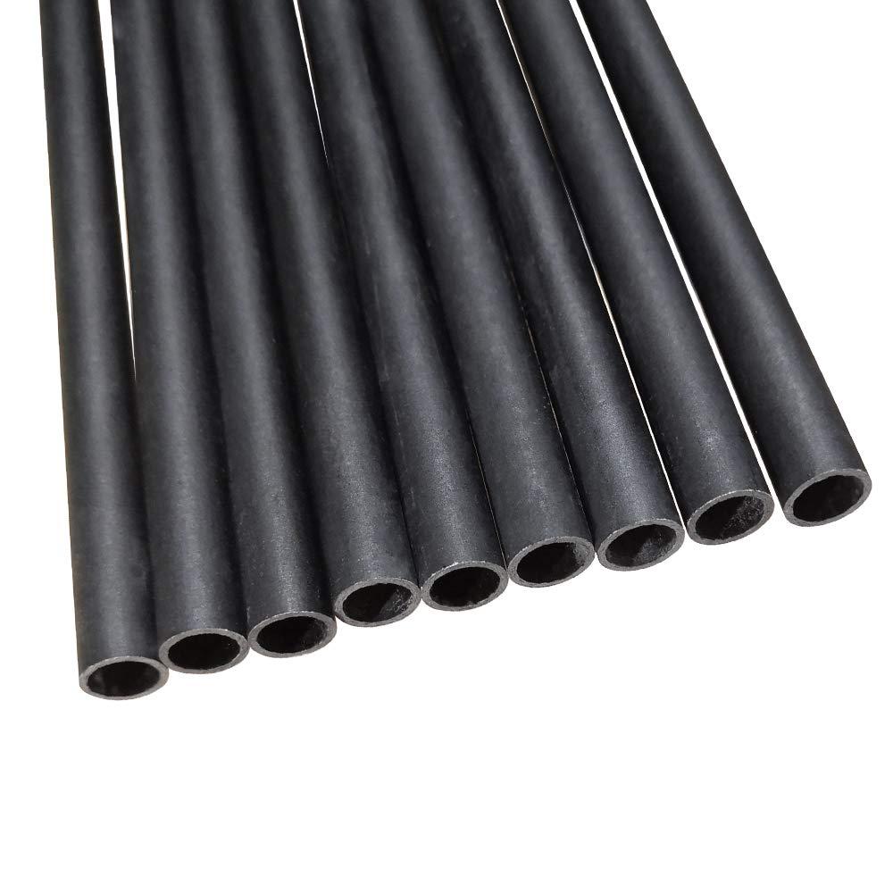 HNZMDY HNZMDY 30 Inch 6.2 mm Carbon Arrow Shaft Spine 500 Carbon Shaft Tube DIY Archery (Shaft, 72 Pcs)