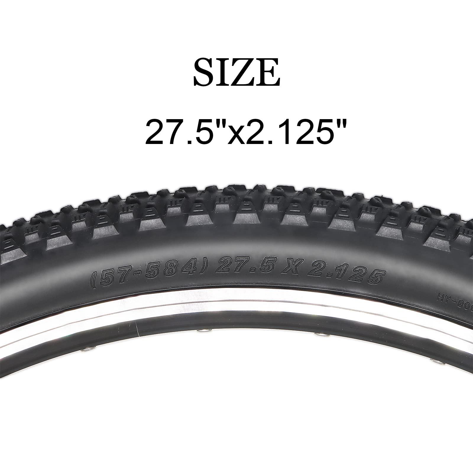Hycline Hycline Bike Tire,27.5x2.125-Inch Folding Replacement Tire for MTB Mountain Bicycle-Black
