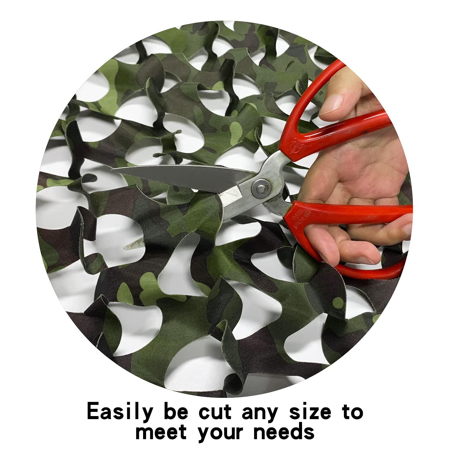 GRVCN GRVCN Camo Netting Camouflage Net, Bulk Roll Sunshade Mesh Nets for Hunting Blind Shooting Military Theme Party Decorations