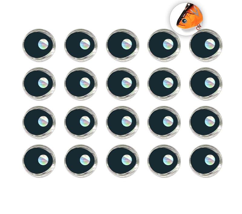 KTGCOZS KTGCOZS Pack of 120 Fish Eyes 3D Holographic Lure Eyes Fly Tying Jigs Crafts Dolls