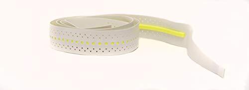 ShockOut ShockOut Dual Pro Grip + Overgrip (White/Yellow) - Combined System of Impact Absorption and Grip Improvement for Racket Sports