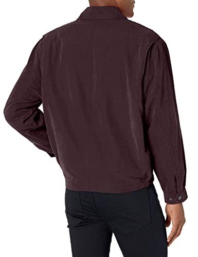 LONDON FOG London Fog Men\'s Auburn Zip-Front Golf Jacket (Regular & Big-Tall Sizes), Maroon, Large