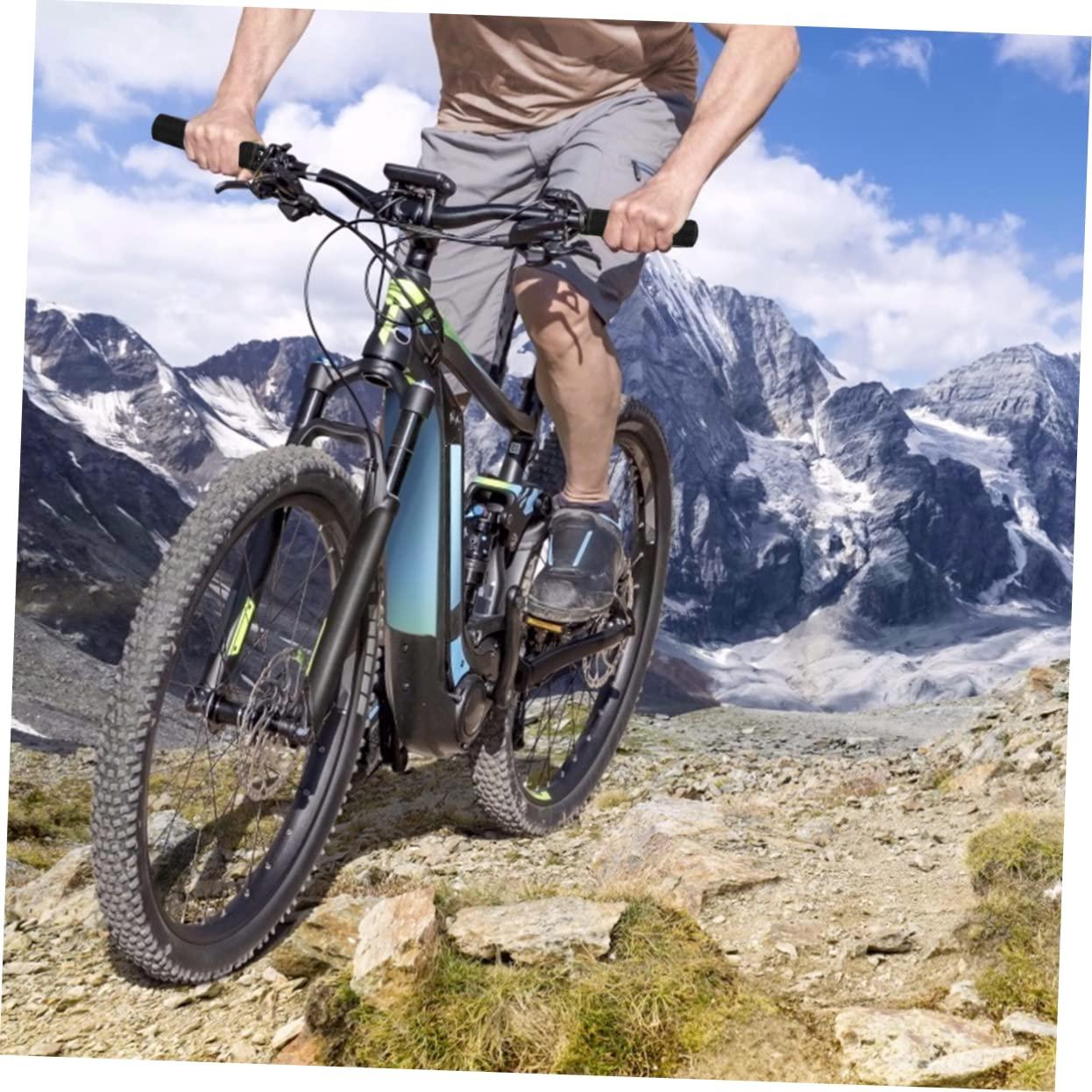 HANABASS HANABASS 1 Pair Handlebar Cover Chain Wide Seat Bicycle Locks Cable Foam Handlebar Scooter Bar End Plugs Road Bike Handlebar Grips Bike Locks Minibike Bike Grips Rubber Black