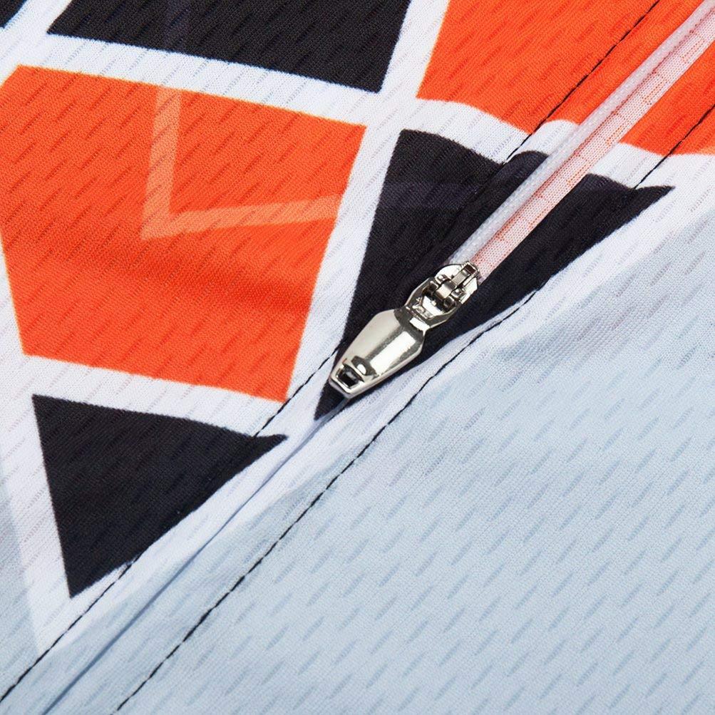 Uriah Uriah Men's Cycling Jersey Short Sleeve Reflective Orange Style Size 5XL(CN)