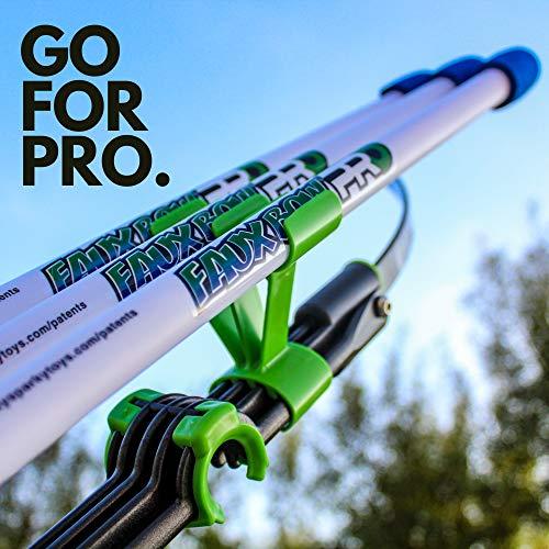 FAUX BOW Original FAUX BOW Pro Longbow– Patented Bow and Arrow Impact Archery Set - Shoots Over 200 Feet – Best Outdoor Toy - Youth Safe Archery Anywhere - Fun Backyard Target Practice