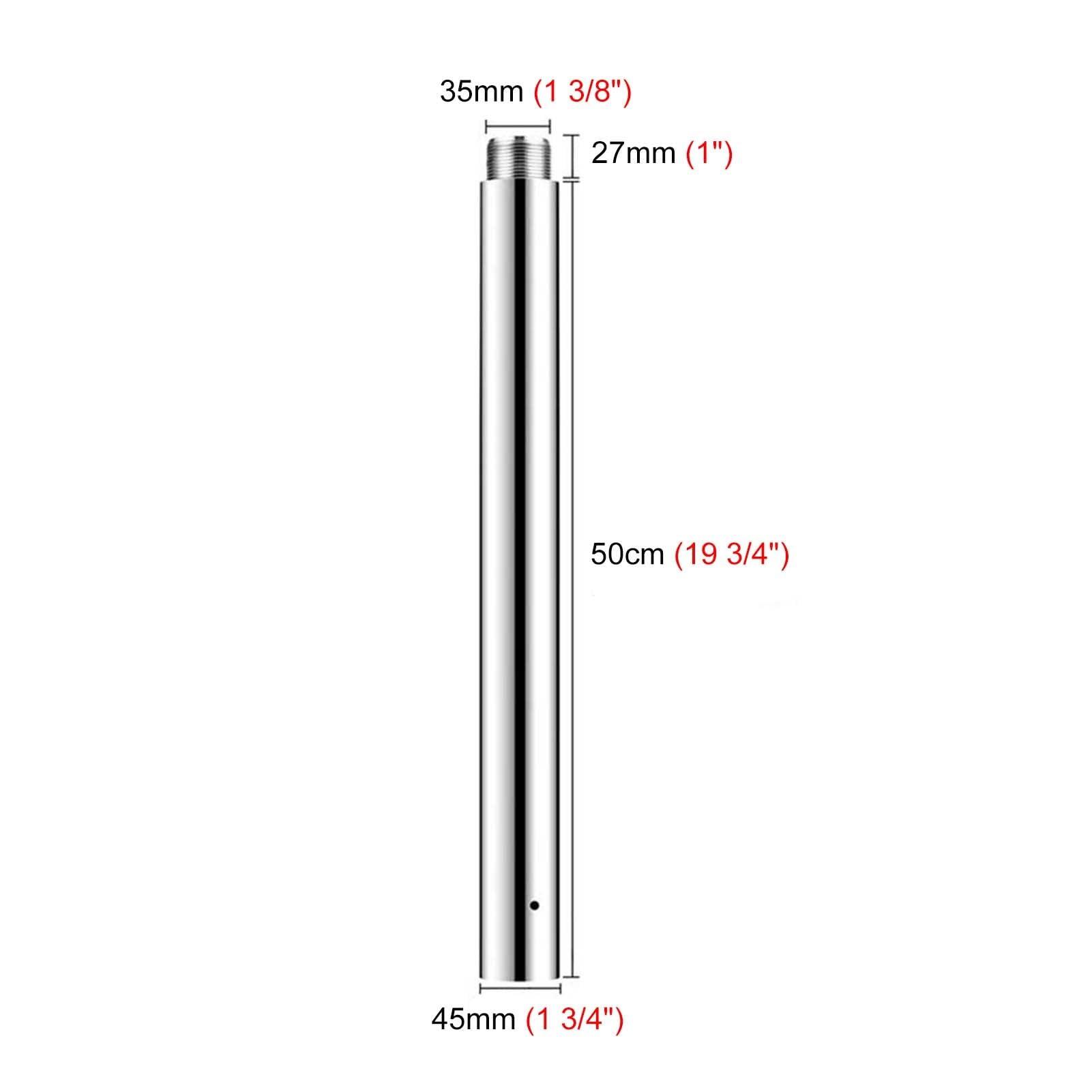 REMYSAOS REMYSAOS Adjustable Height Spinning Pole No-Drill Portable Stripper Pole, Professional Pole Dancing Poles for Home Bedroom Apartment, Anti-Rust Spinning Dance Tube Kit(50cm (19.7\") Extension Pole)