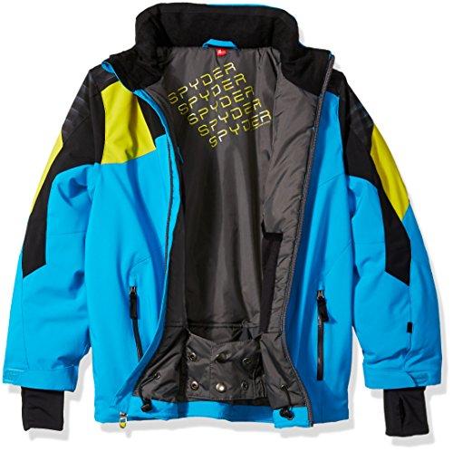 Spyder Spyder Boys Avenger Jacket, Size 20, Electric Blue/Black/Sulfur