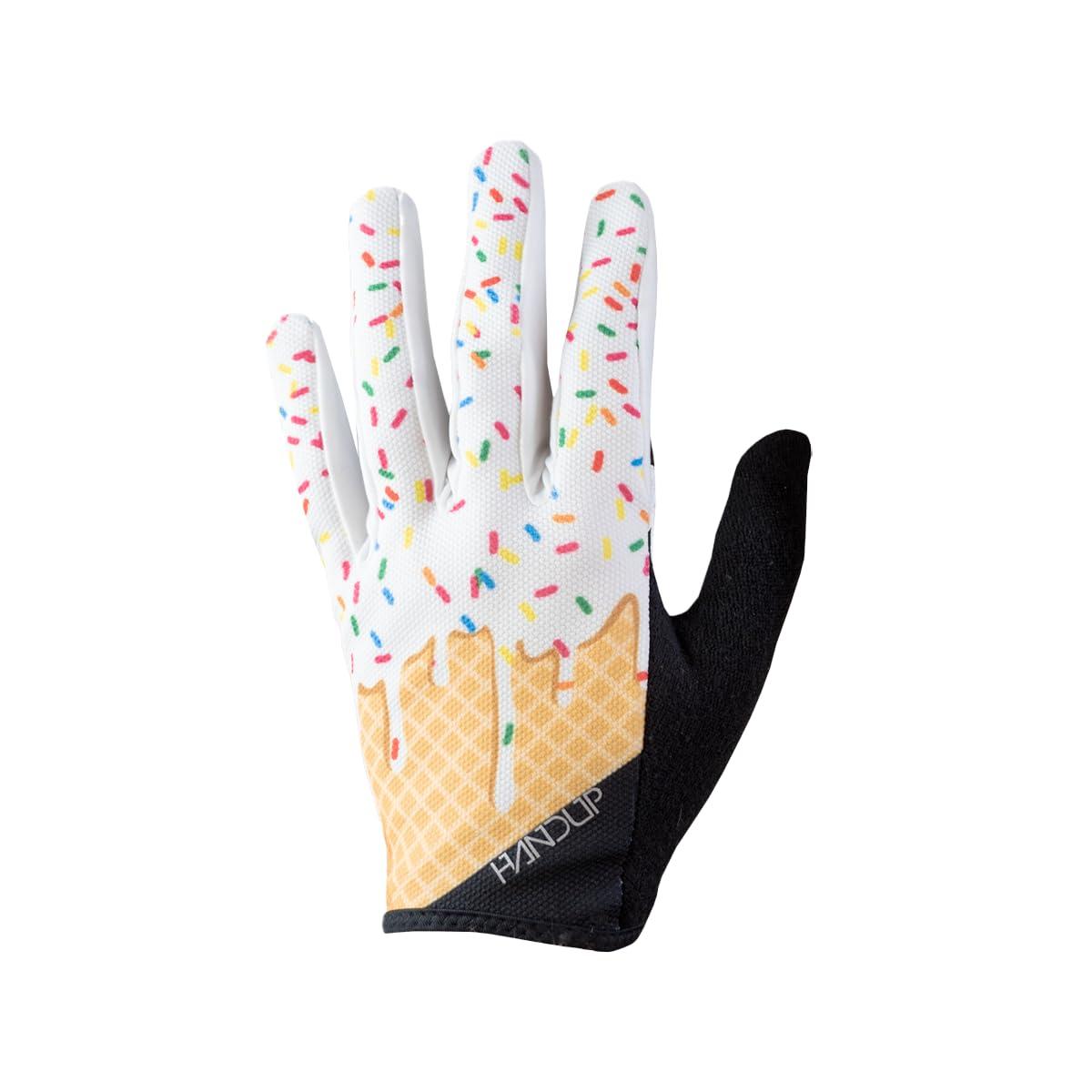 Handup Handup Most Days Full Finger Lightweight Anti-Slip Breathable Mountain Bike MTB Bicycle Enduro Downhill XC Cycling Motocross Unisex Gloves (Scoops, XX-Small)