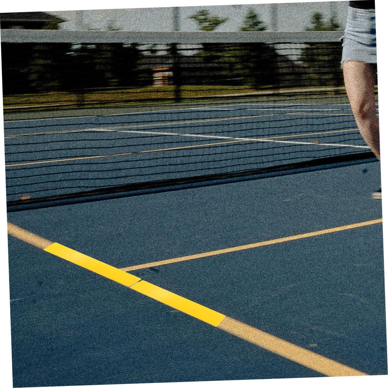 KICHOUSE KICHOUSE 8pcs Tennis Court Landmark Mat Soccer Training Markers Spot Markers Court Marking Kit Football Sign Markers Sports Court Tape Lines Training Markers Tennis Training Net Yellow PVC