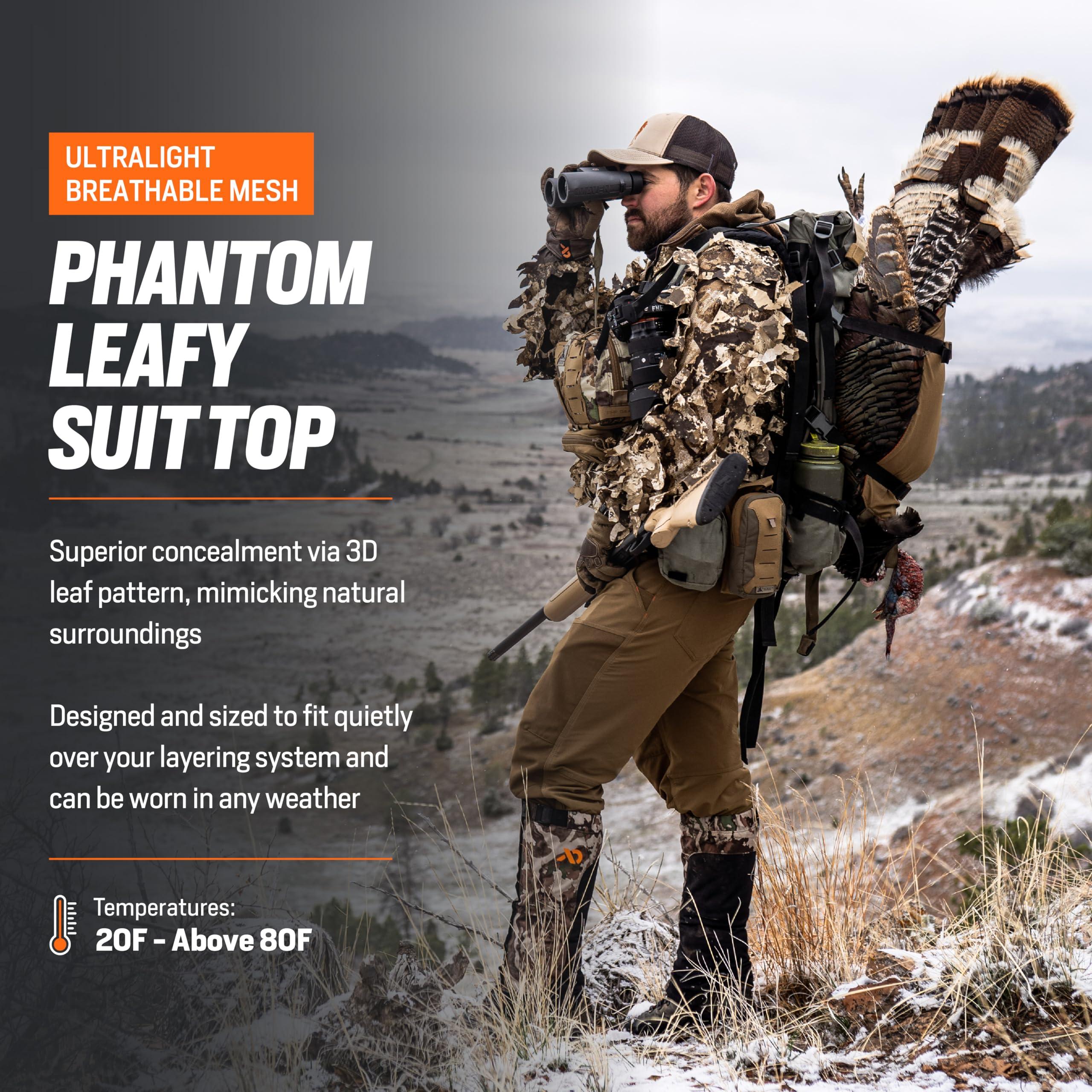 First Lite First Lite Men\'s Phantom Leafy Suit Top - Ultralight Mesh Camo Hunting Jacket - First Lite Fusion - XX-Large