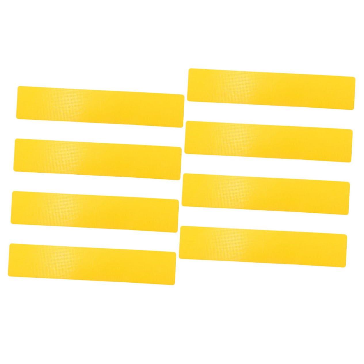KICHOUSE KICHOUSE 8pcs Tennis Court Landmark Mat Soccer Training Markers Spot Markers Court Marking Kit Football Sign Markers Sports Court Tape Lines Training Markers Tennis Training Net Yellow PVC
