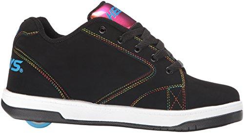 HEELYS HEELYS Kids Propel 2.0 Sneaker, Black/Rainbow/Foil, 3 Little Kid
