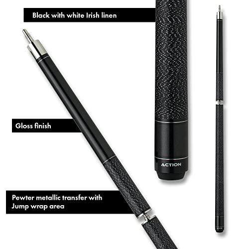 ACTION Action Pewter Metallic Transfer with Jump Wrap Area Break Jump Cue Weight: 21 Oz.
