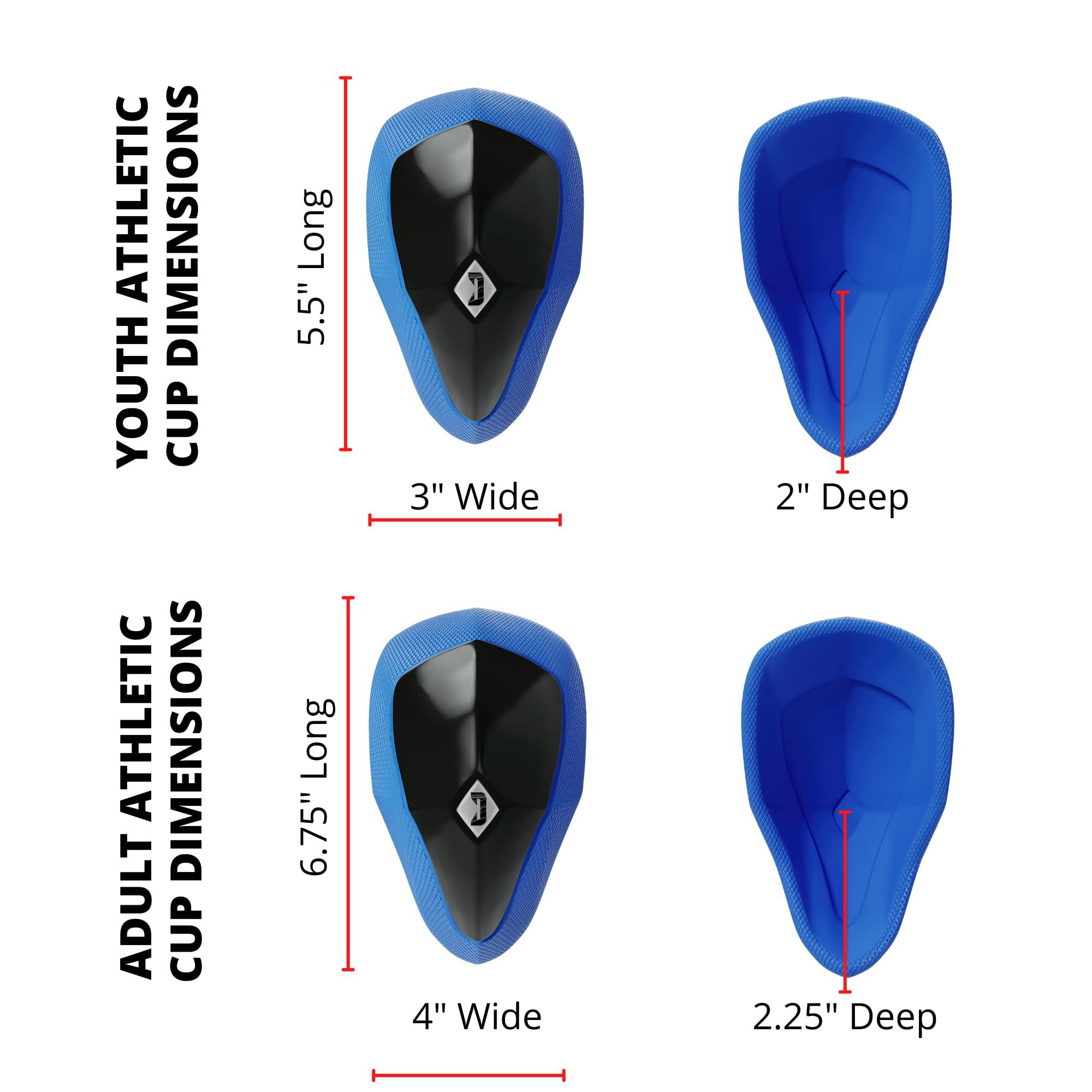 Diamond MMA Diamond MMA Adult Athletic Cup Groin Protector w/ Soft Rim | Adult Groin Guard for High Impact Sports, Combat Sports Like MMA, BJJ, Boxing, Muay Thai | Shock Absorbent, No-Shift Sports Cups for Men