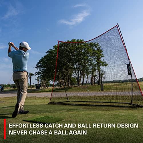 Rukket Sports Rukket Haack Golf Net | Practice Driving Indoor and Outdoor | Golfing at Home Swing Training Aids | by SEC Coach Chris Haack | Choose from 10x7 Hitting Net, 7x7 Hitting Net, or Protection Side Nets
