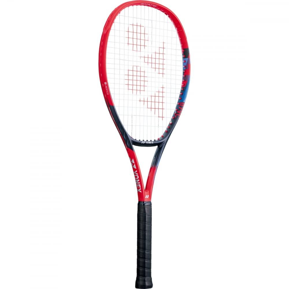 Do It Tennis Yonex VCORE 95 7th Gen Scarlet Tennis Racquet (4 1/4" Grip) Strung with Red 16L PolyTour Fire at Mid-Range Tension