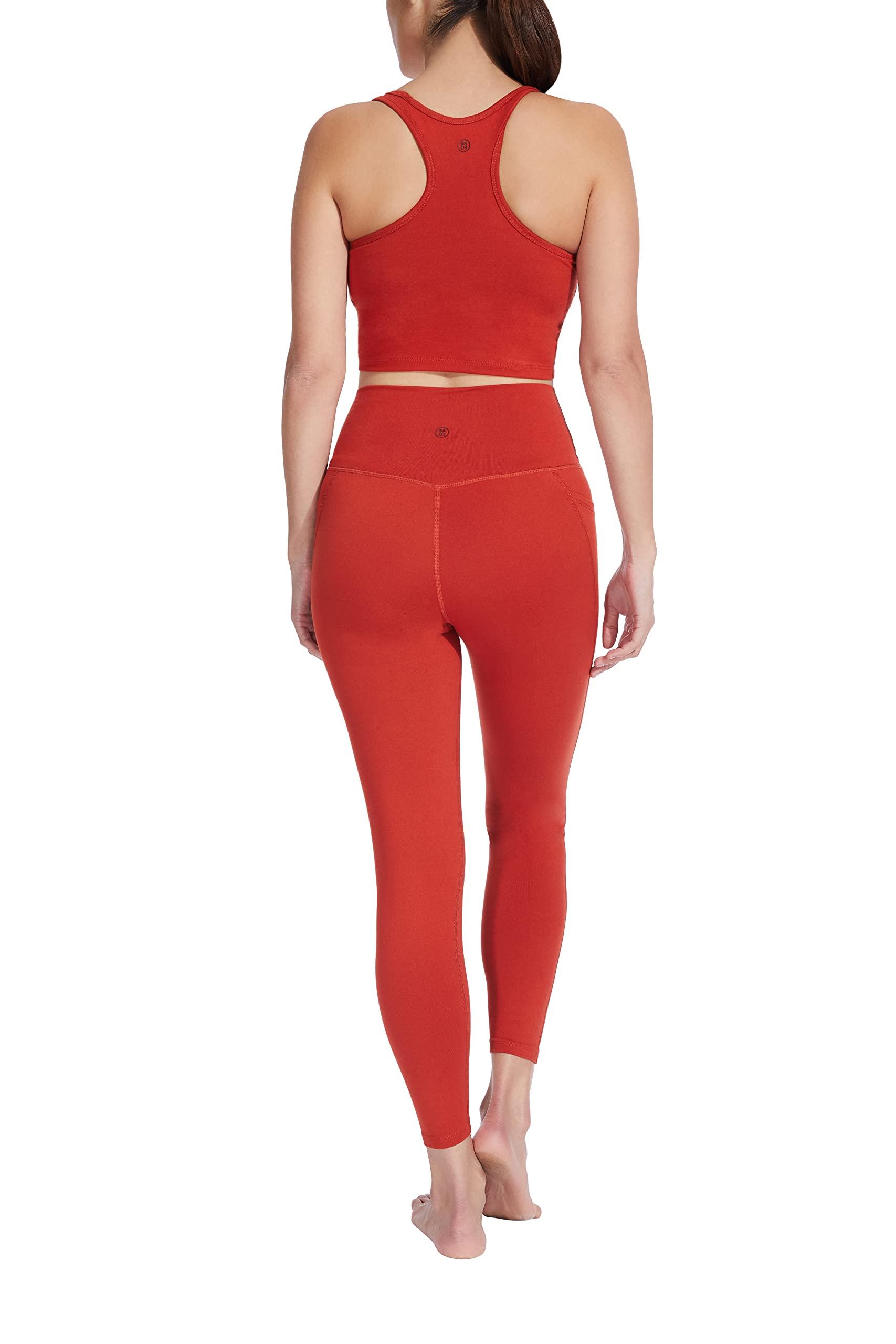 Sage Collective Sage Women's Leggings- High Waisted, Tummy Control, Yoga, Pilates, Running, Workouts, Cycling, Casual Wear, Tetra, Medium