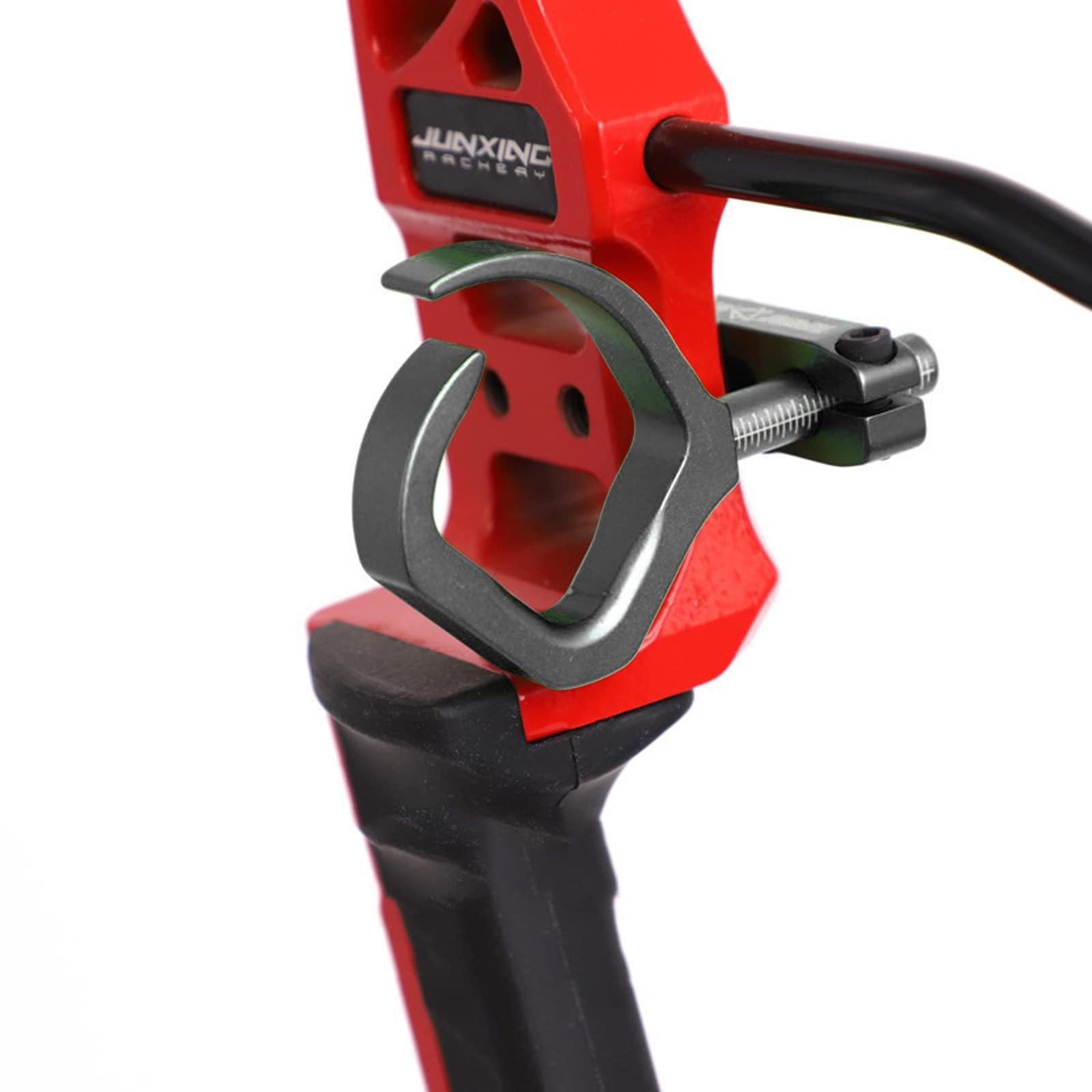 Lamehfyo Lamehfyo Archery Bowfishing Arrow Rest Aluminum Alloy Arrow Rest Right and Left Hand Use Archery Arrow Rest for Compound Bow Recurve Bow Fishing Accessory (Black)