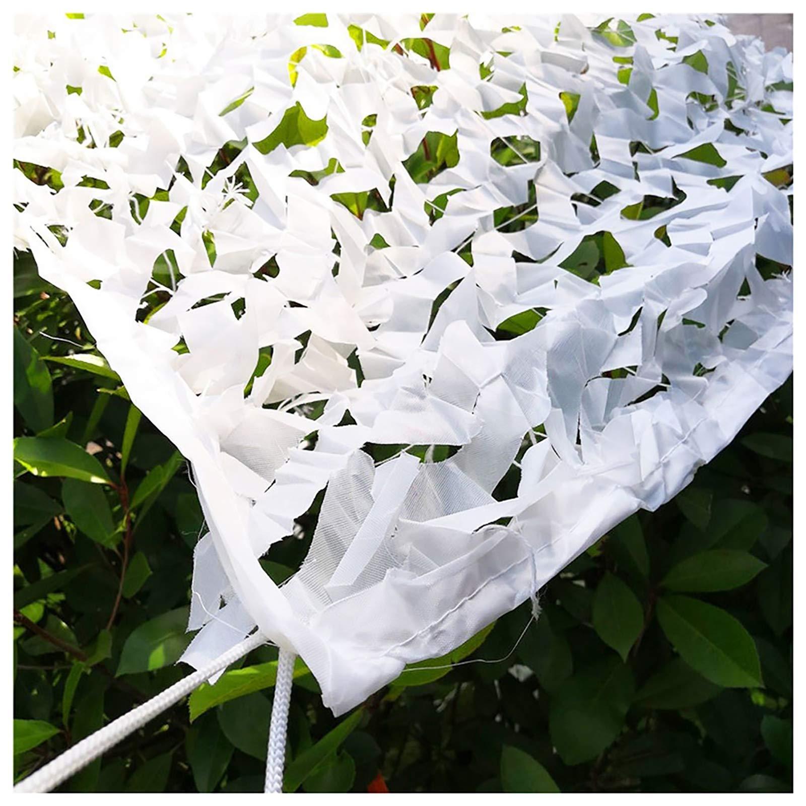 bandezid bandezid White Camo Netting Camouflage Net Woodland Bulk Roll for Hunting Shooting Camping Military Decoration Sunscreen Nets Various Sizes-White Camouflage net 4x8m(13x26ft)