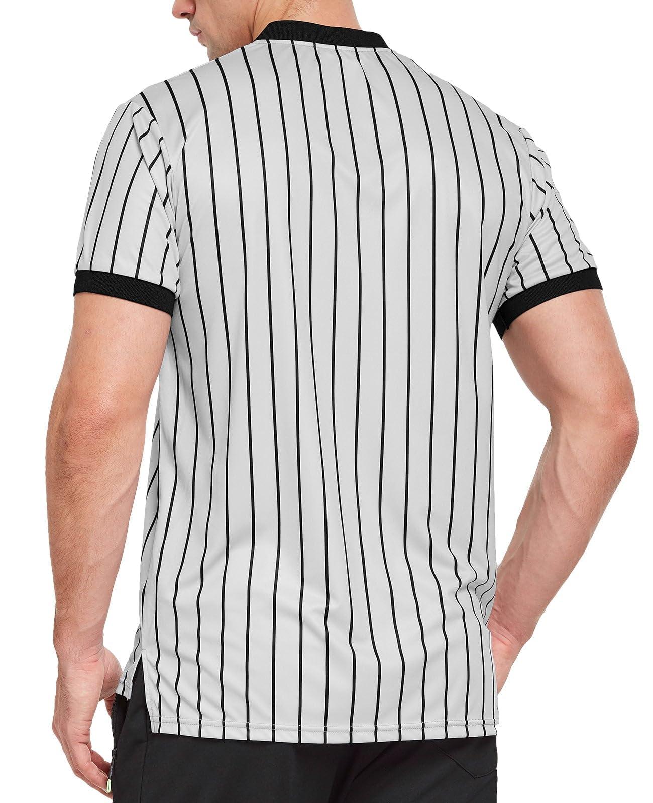 FitsT4 Sports FitsT4 Sports Basketball Officials Grey Wrestling V-Neck Performance Referee Shirt Ref Jersey Uniform Grey S