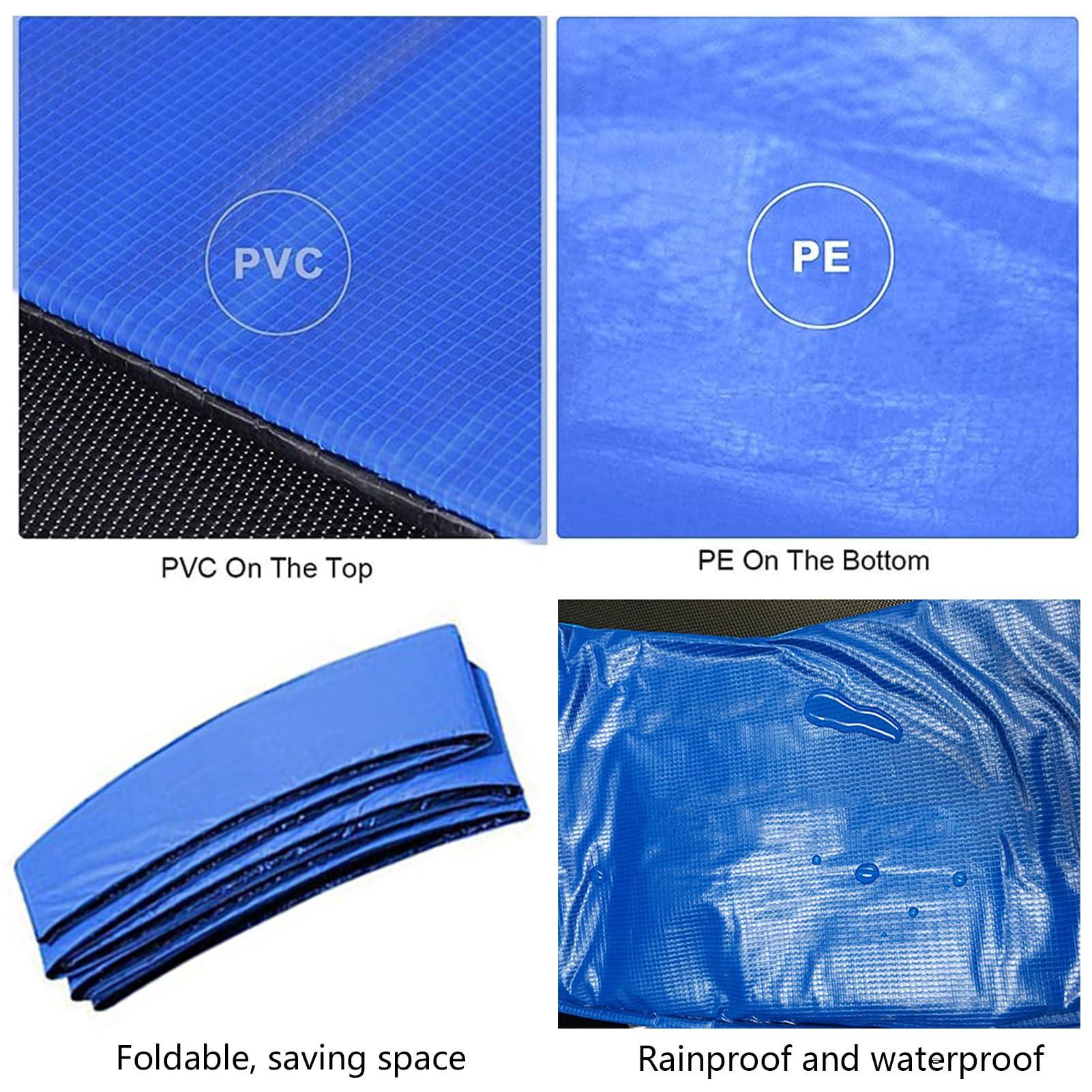 BIWKONI BIWKONI Round Trampoline Replacement Spring Cover Safety Protection Pad UV-Resistant Anti-Collision Trampoline Accessories,Multi Color,14FT