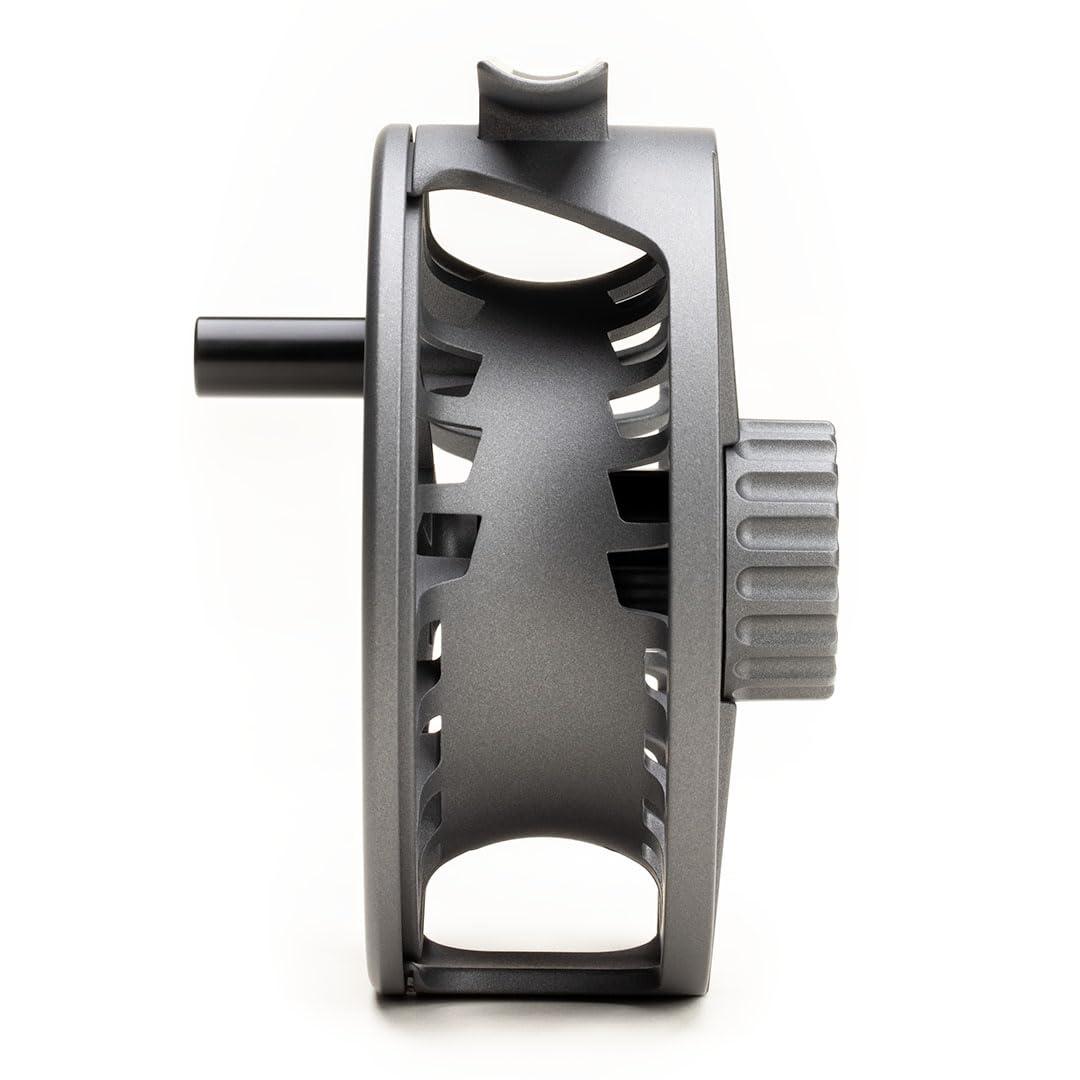 LAMSON LAMSON | Liquid S-Series Size -9+ Fly Fishing Reel 3 Pack | All-Water | 1 Reel & 2 Bonus Spools + Carrying Case | Large Arbor, Powerful Sealed Drag, Pressure Cast Aluminum | Smoke | 8wt 9wt 10wt Size