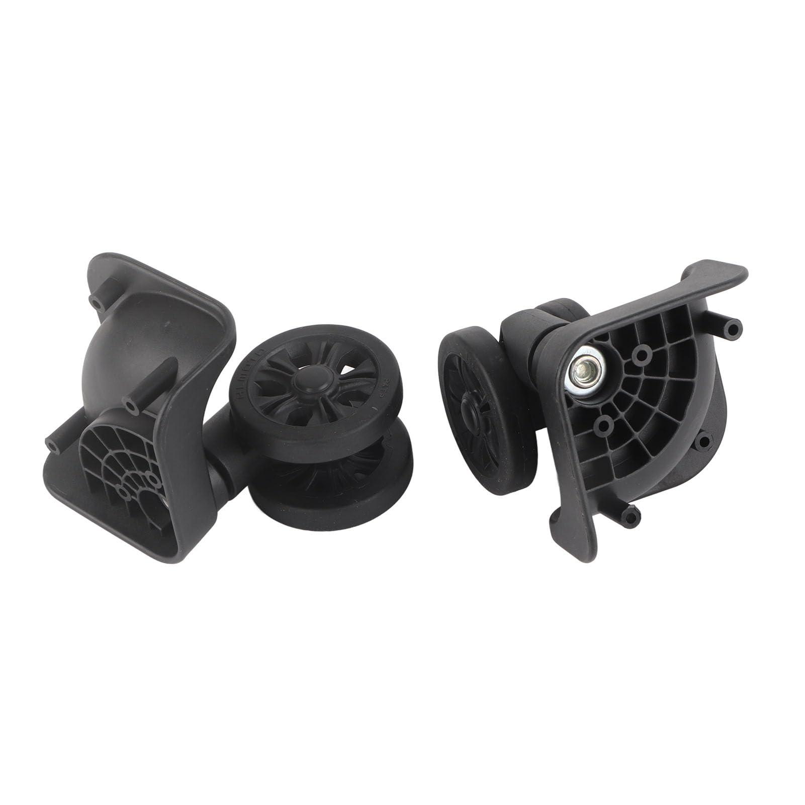 VGEBY Suitcase Wheel, 1 Pair Luggage Replacement Wheel Luggage Suitcase Caster Swivel Wheel Nylon for Repair Replacement Black