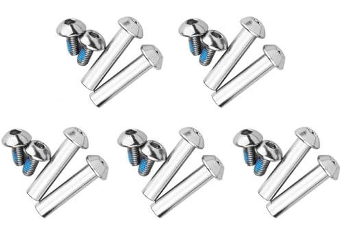 KTKEET Mountain Bike Shock Absorber Screw 21-86MM Bike Full Suspension Absorber Bolts Rear Shock Screws 2/4/10 PCS M8 Steel Strong Screws for E-bike,Scooter,Folding Bike (10PCS,75mm)