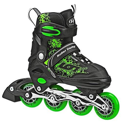 Roller Derby Roller Derby ION 7.2 Inline Skates with Aluminum frames and Adjustable Sizing for growing feet, Medium (2-5)