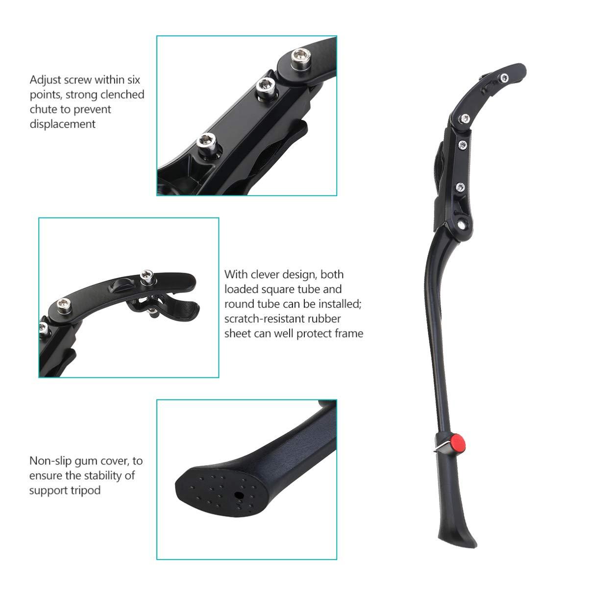 BESPORTBLE BESPORTBLE Adjustable Stand Bicyle Kick Firm Mount Mountain Cycling Kick Stand Bike Kickstand Adjustable Kickstand Car Support Accessories