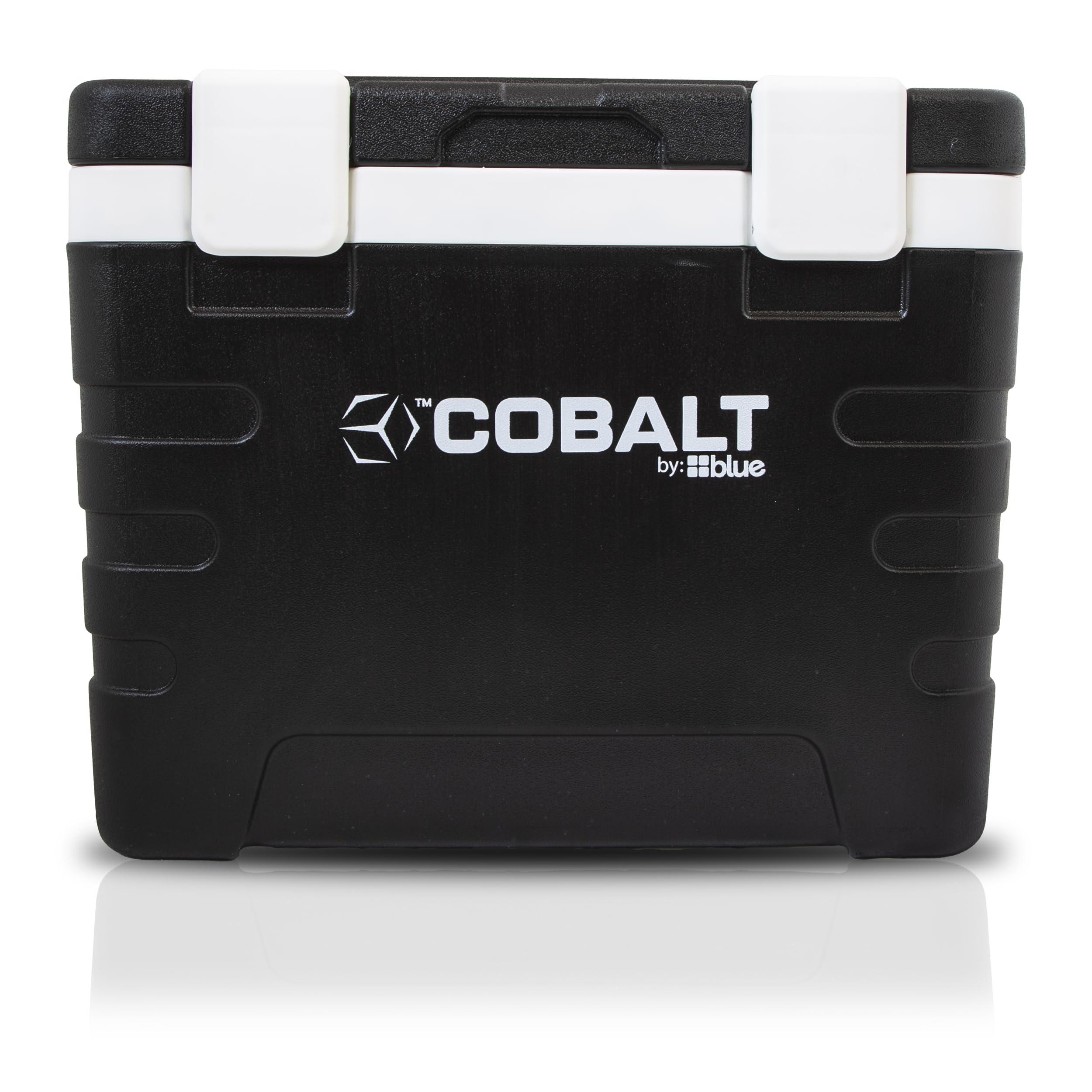 Blue Coolers 37 Quart Cobalt Weekender Cooler - Ice Chest by Blue Coolers for Camping, Sports Events, and Barbecues (Full Day Ice Retention) (Black)