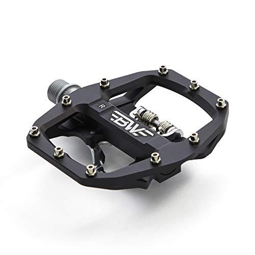BW USA BW USA Rock Garden Combo Pedals Dual Sided MTB Platform and SPD Compatible Bike Pedals