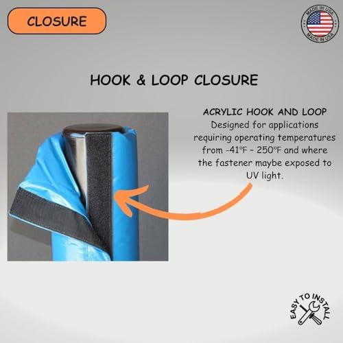 We Pad It We Pad It Safety Pole Pad, 4 FT Tall, 1 Thick Foam, Weatherproof, UV-Resistant, Hook/Loop Closure, Pickleball Pole Pad