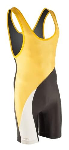 Matman Matman Wrestling Singlet Men's Georgia Weightlifting Singlet Nylon Spandex