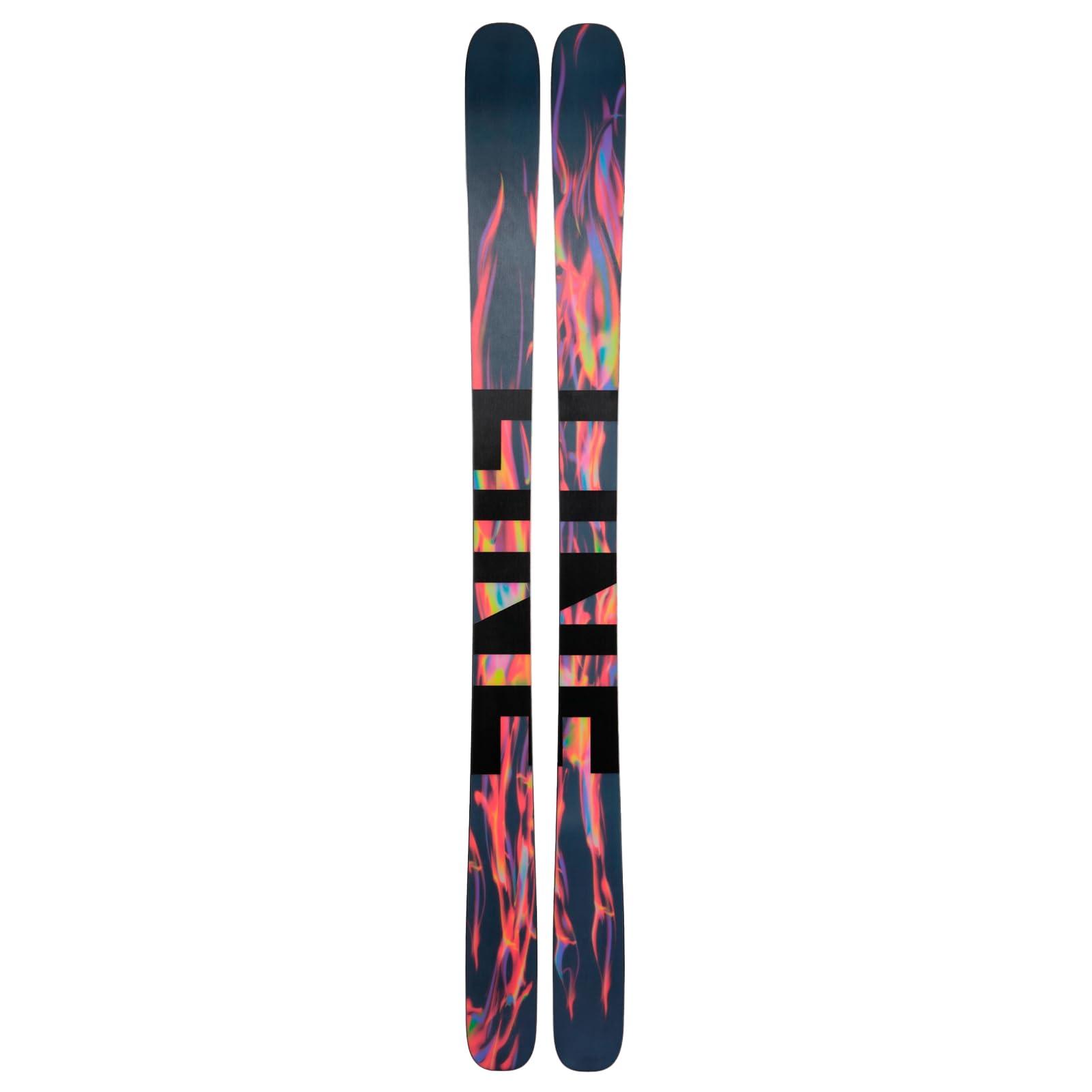 LINE LINE Unisex Adult's Chronic 101 All-Mountain Freestyle Ski with Thick-Cut Sidewall Construction & Symmetric Flex Pattern - Durable Stable Versatile Snow Skis for Men & Women - 186