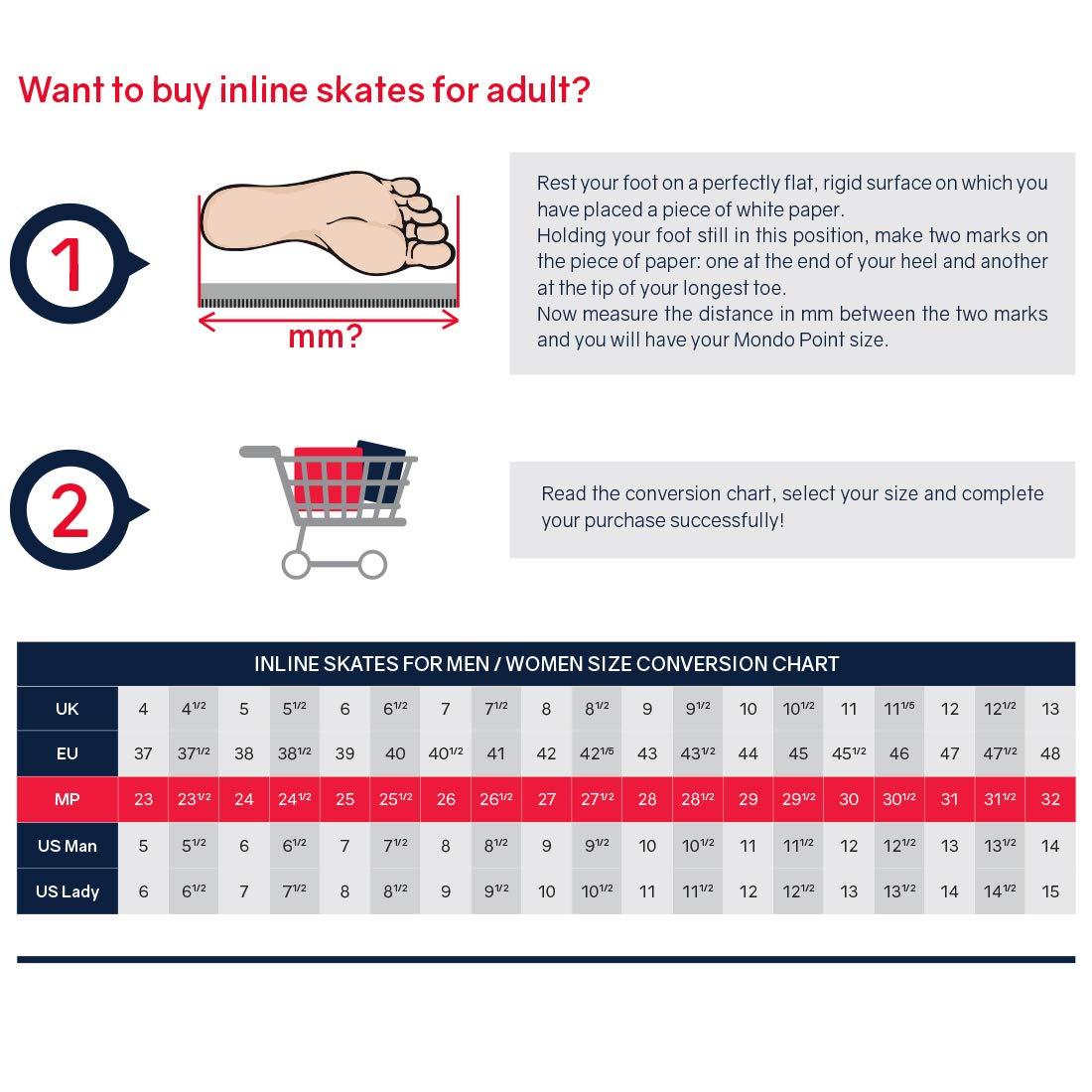 Fila FILA Skates - Houdini Pro 110MM Inline Skates for Men and Women (Men 10.5 / Women 11.5)